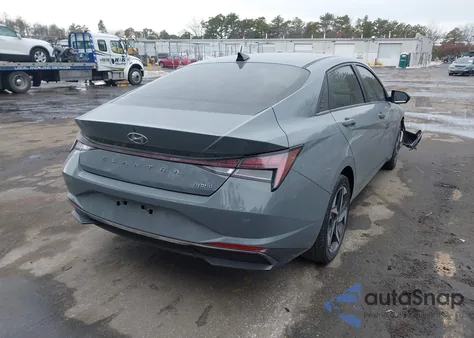 2022 Hyundai Elantra Hybrid Limited z USA, uszkodzony, nr VIN KMHLN4AJ7NU015524